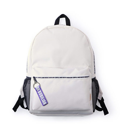 Bubilian Zipper Point Backpack_Cream&amp;white