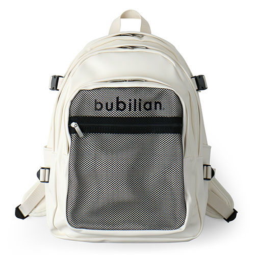 Bubilian BTLB 6447 3D Leather Backpack_Cream
