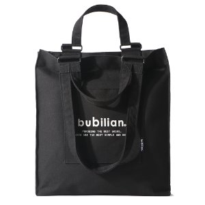 Bubilian Two Handle Logo Eco Bag_Black
